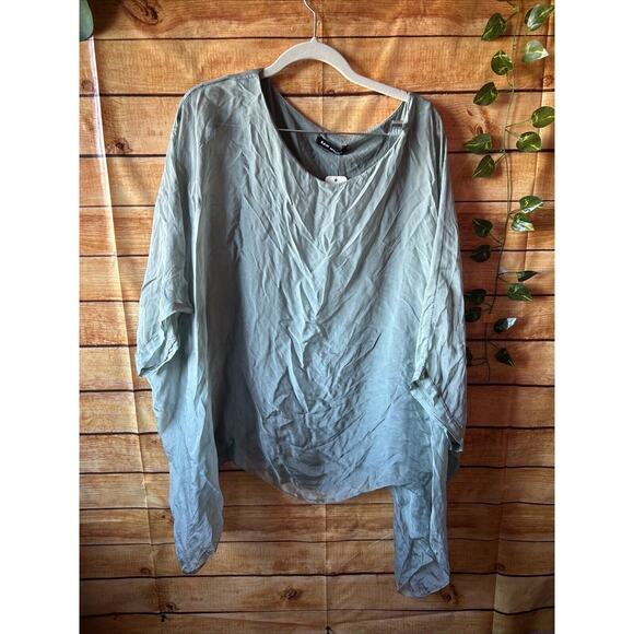RAW MODA EMILIA SILK ITALIAN ELASTIC TOP - Picture 1 of 6
